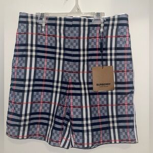 NWT Burberry Boys Tailored Checkered Shorts sz8y
